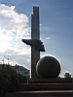 Памятник 600-летию Калуги, в народе - Шарик :) В профиль изображен Гагарин