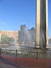 Радуга в фонтане на площади Победы